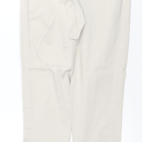 Jasper Conran Women's Beige Twill Trousers Size 8