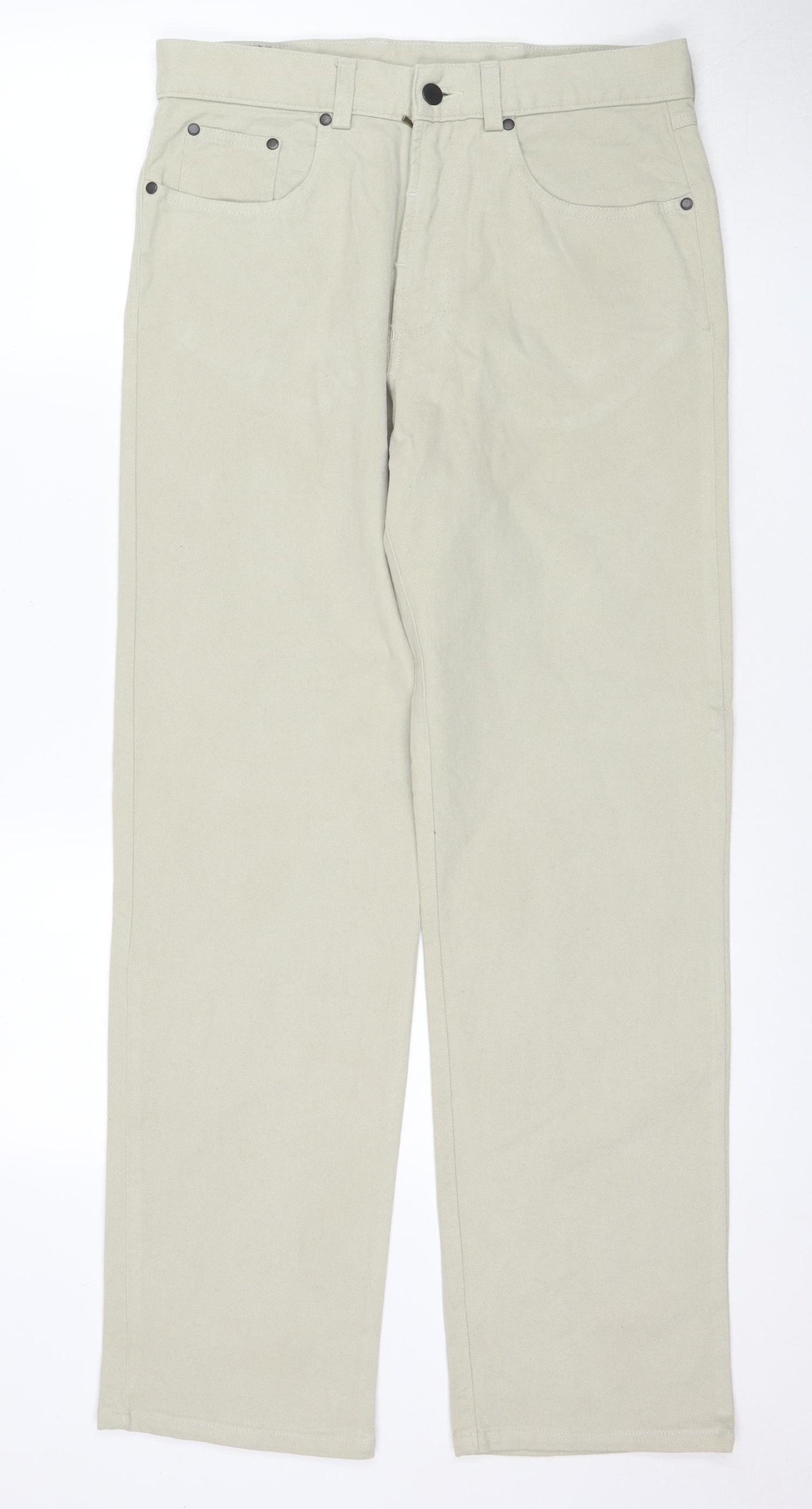 Barbour Women's Beige Chino Trousers, Size 32, Cotton Blend