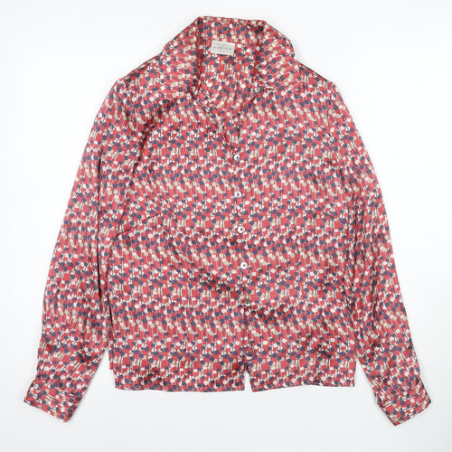 East Women's Multicoloured Geometric Button-Up, Size 12