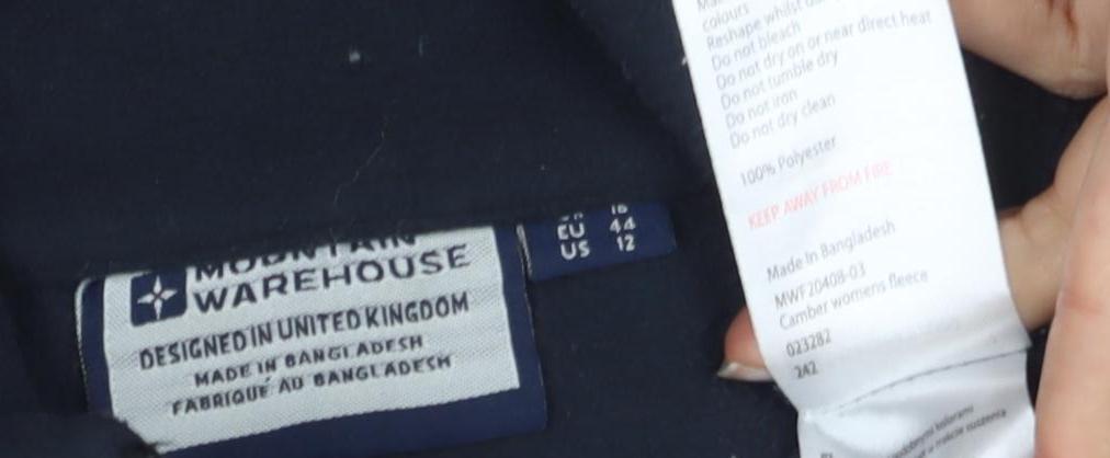 Modern Warehouse Unisex Blue Pullover Sweatshirt Size 14