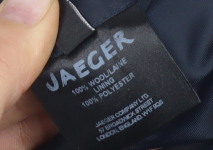 Jaeger Men's Blue Wool Suit Jacket - 46R