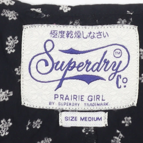 Superdry Women's Black Floral Viscose Camisole Tank