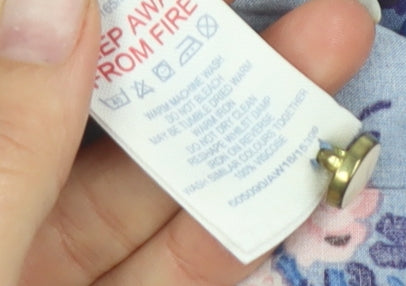 Cath Kidston Women's Blue Floral Dress Size 10