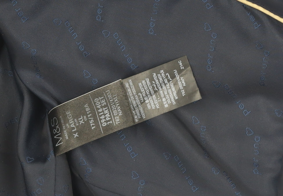 Marks and Spencer Blue Women's XL Puffer Jacket