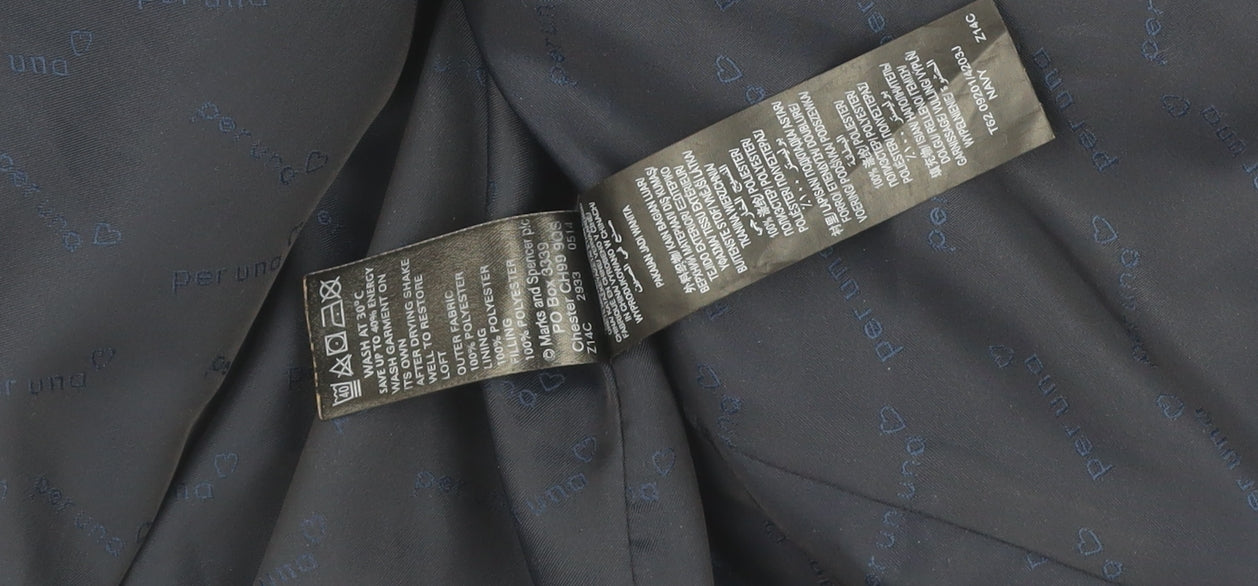 Marks and Spencer Blue Women's XL Puffer Jacket