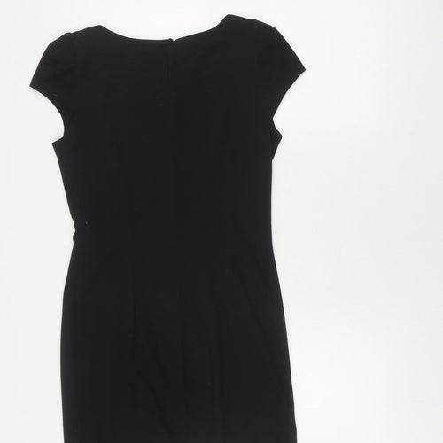 Red Herring Women's Black Colourblock Dress - Size 12