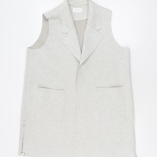 Savida Women's Grey Sleeveless Zip Waistcoat Size 18