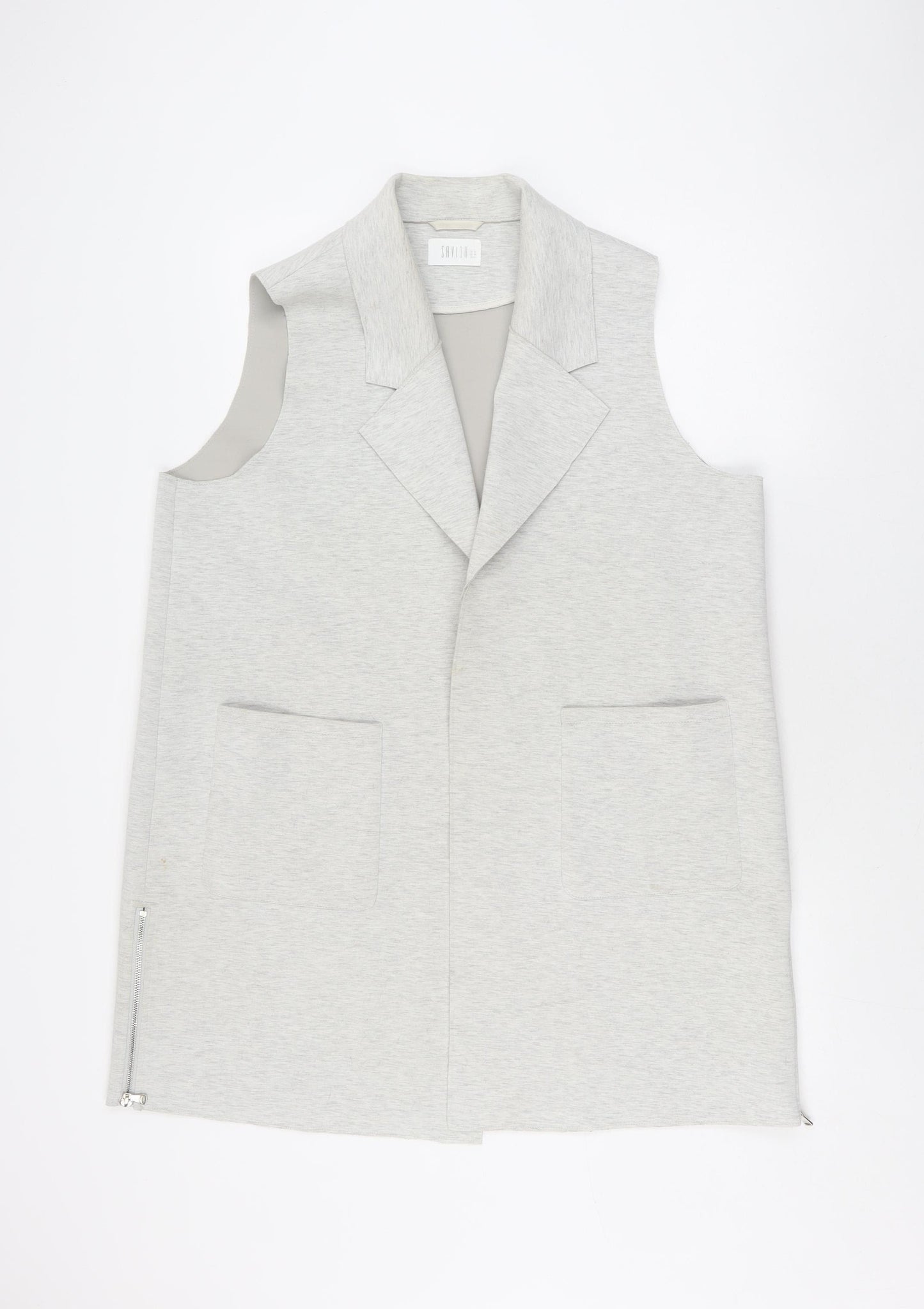 Savida Women's Grey Sleeveless Zip Waistcoat Size 18