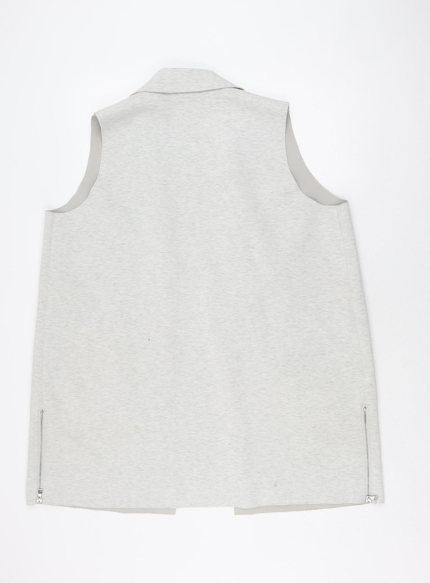 Savida Women's Grey Sleeveless Zip Waistcoat Size 18