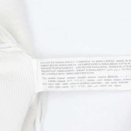 Stradivarius Women's White Camisole Tank, Size S