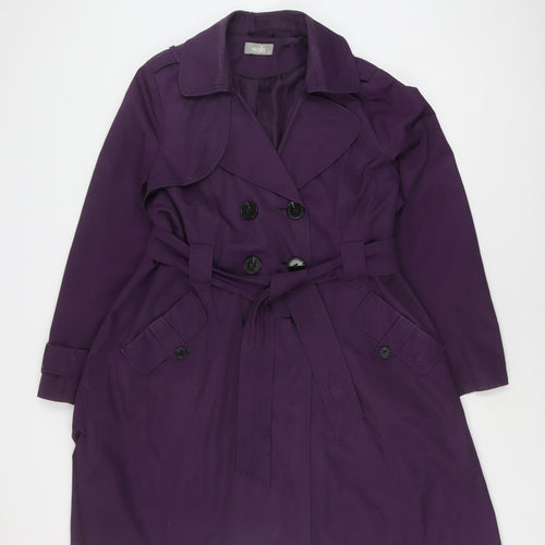 Wallis Women's Purple Trench Coat Size 18