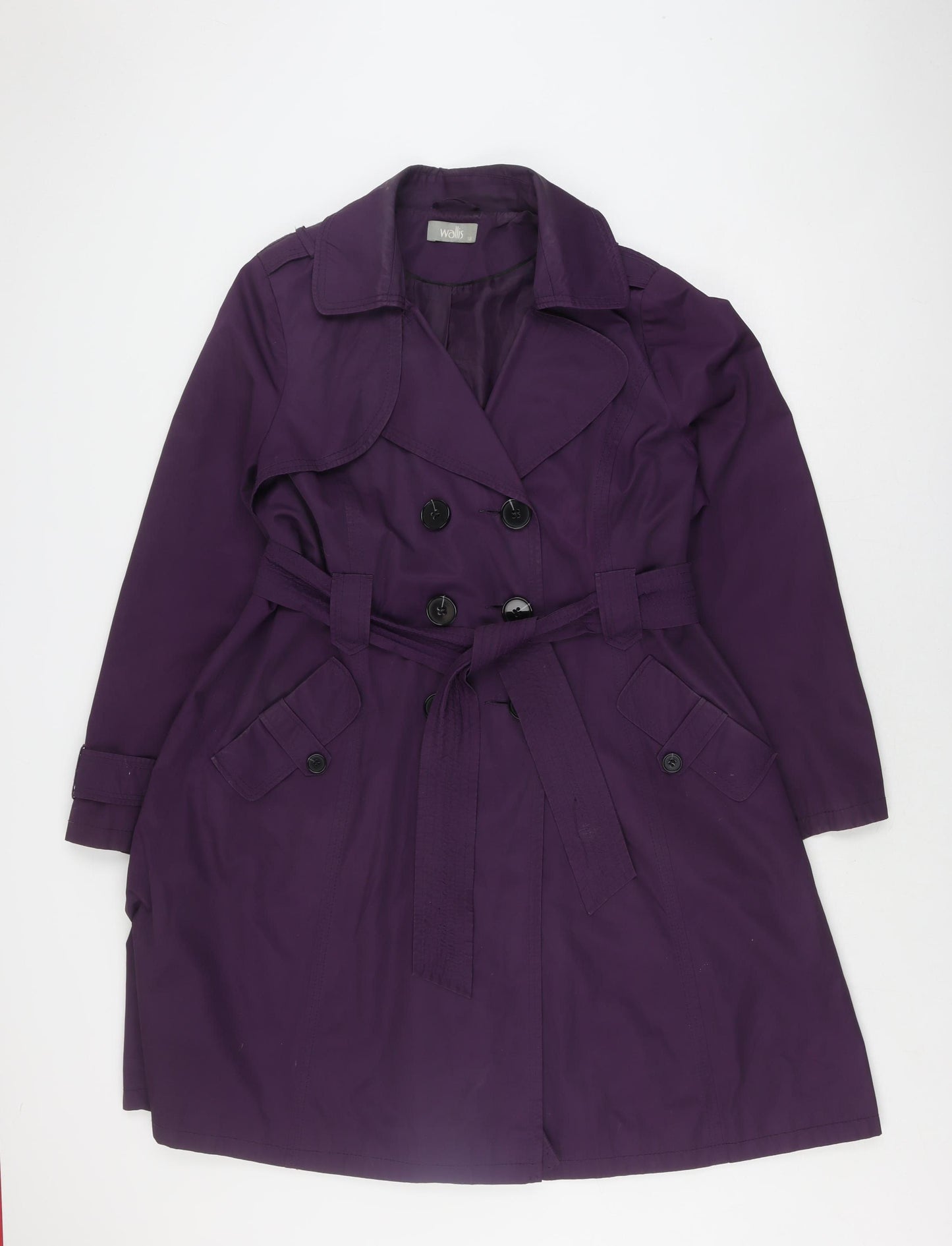 Wallis Women's Purple Trench Coat Size 18