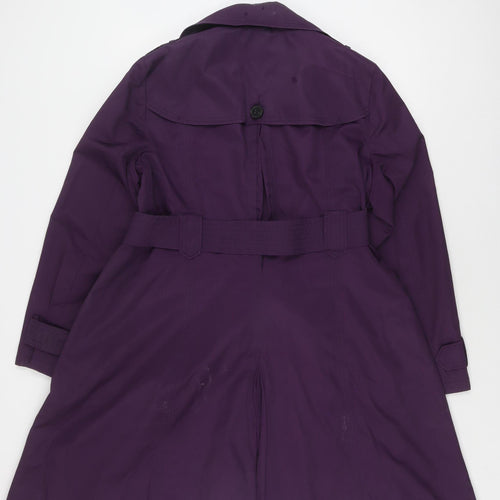 Wallis Women's Purple Trench Coat Size 18