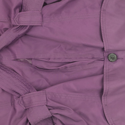 Wallis Women's Purple Trench Coat Size 18
