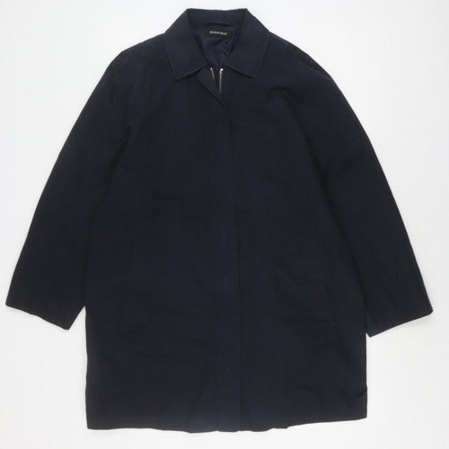 Dannimac Women's Black Mid-Length Overcoat S