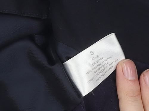 Dannimac Women's Black Mid-Length Overcoat S