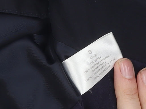 Dannimac Women's Black Mid-Length Overcoat S