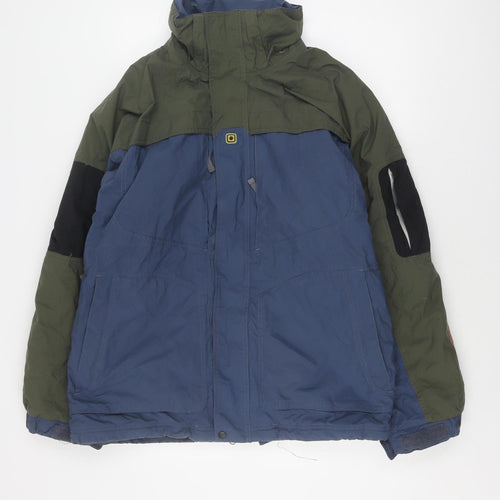NFA Men's Blue Green Windbreaker Jacket M