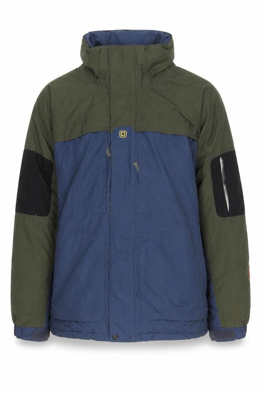 Front view of NFA Men's Blue Green Windbreaker Jacket M
