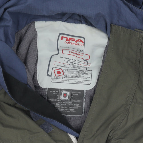 NFA Men's Blue Green Windbreaker Jacket M
