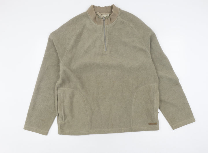 John Rocha Men's Beige 3-in-1 Jacket, Size L, 1/4 Zip Pockets