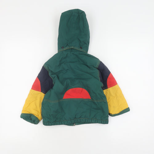 Marks and Spencer Boys Multicoloured Hooded Puffer Jacket 20 Months