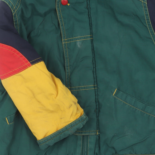 Marks and Spencer Boys Multicoloured Hooded Puffer Jacket 20 Months