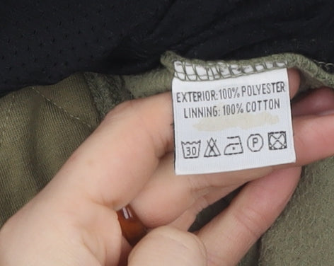 Women's Green Quilted Barbour Jacket Size UK 14 - Full Zip Fleece