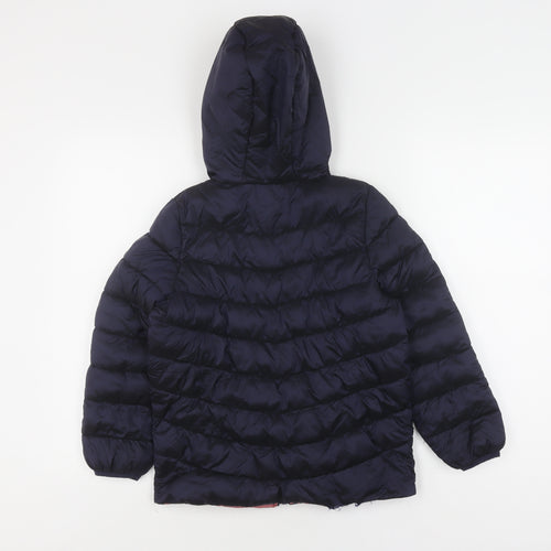 Marks and Spencer Girls Blue Puffer Jacket, Size 8-9 Years