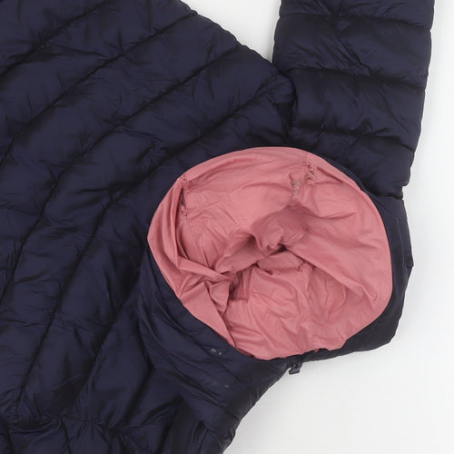 Marks and Spencer Girls Blue Puffer Jacket, Size 8-9 Years