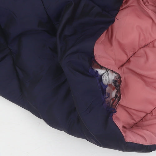 Marks and Spencer Girls Blue Puffer Jacket, Size 8-9 Years