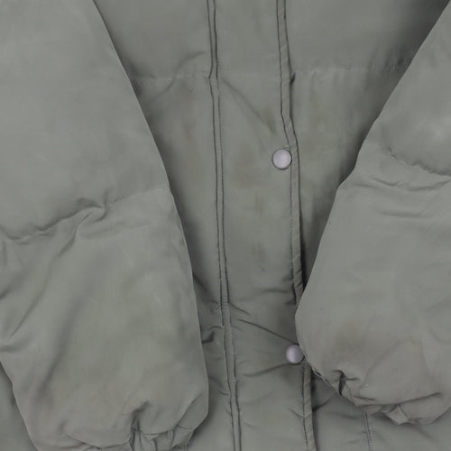 MISSPAP Green Puffer Jacket Women Size 8 Casual