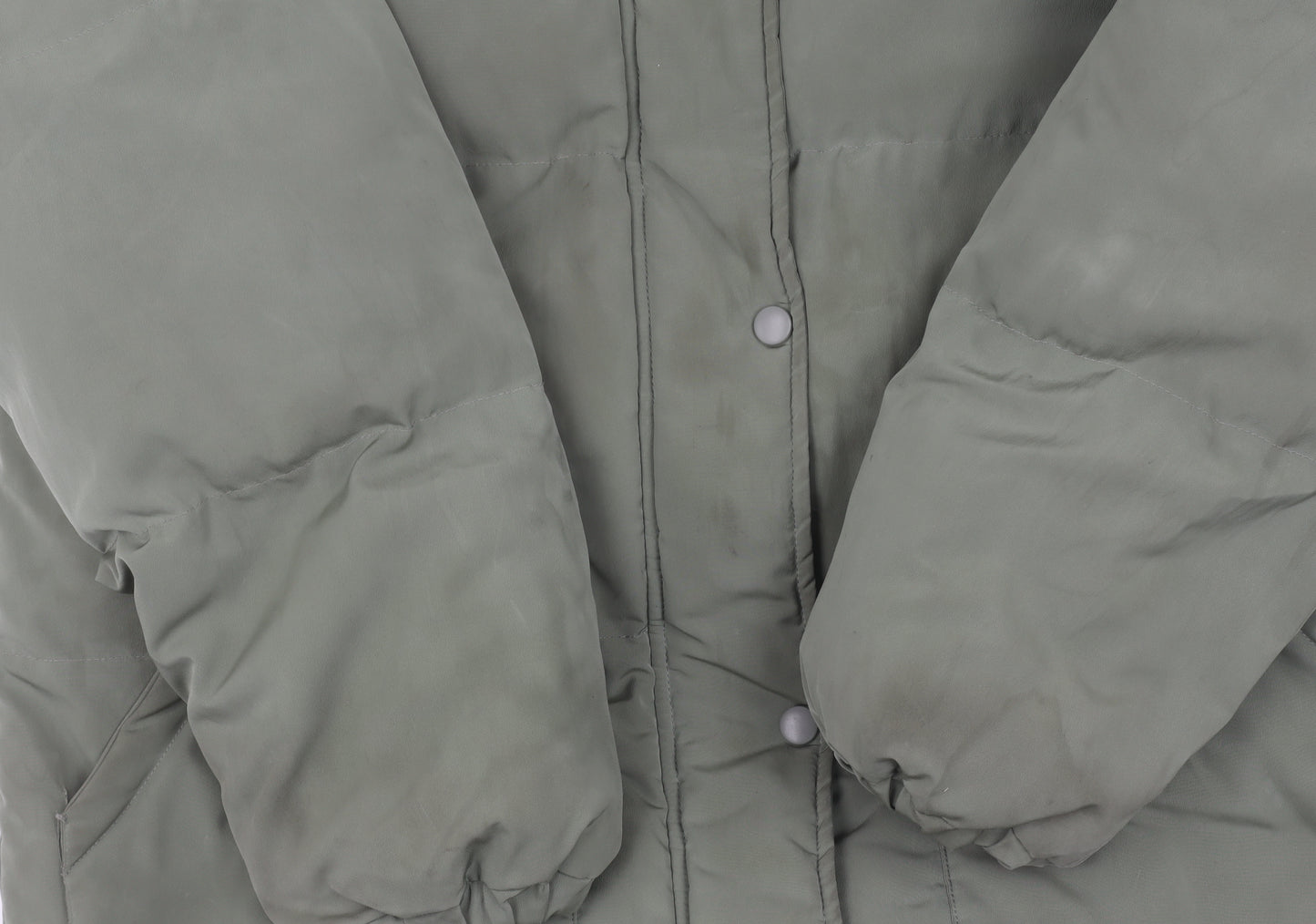 MISSPAP Green Puffer Jacket Women Size 8 Casual