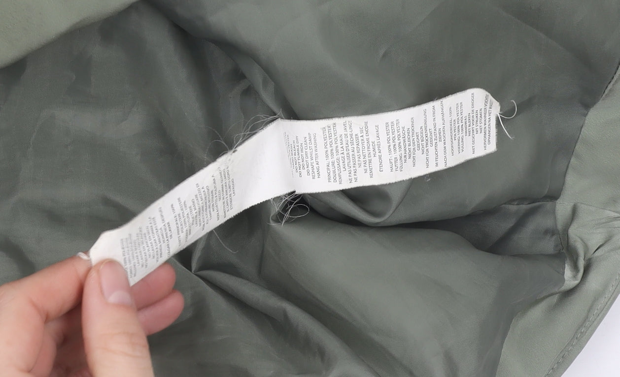 MISSPAP Green Puffer Jacket Women Size 8 Casual