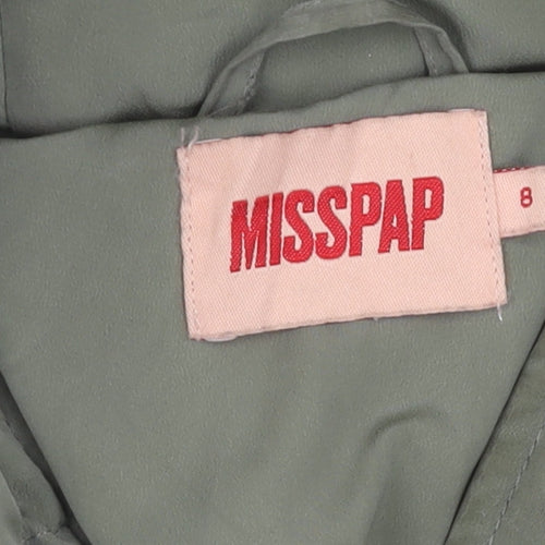 MISSPAP Green Puffer Jacket Women Size 8 Casual