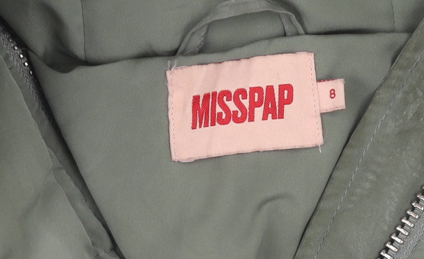 MISSPAP Green Puffer Jacket Women Size 8 Casual