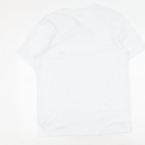 HUGO BOSS Men's White XL Crew Neck T-Shirt