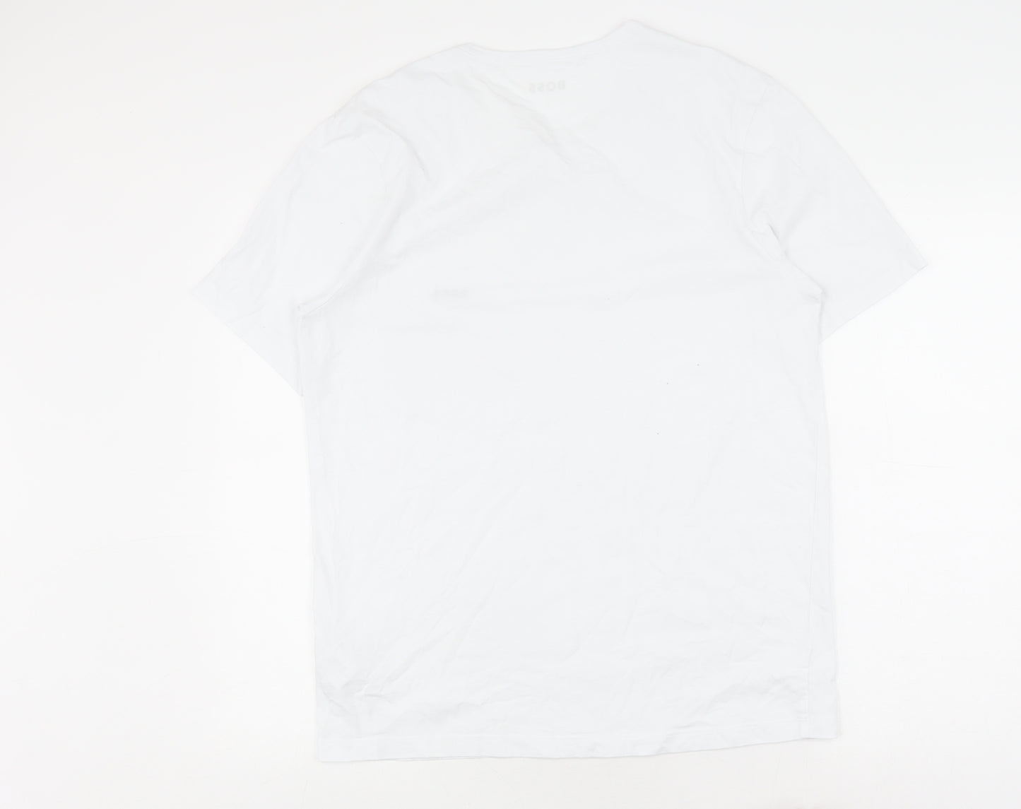 HUGO BOSS Men's White XL Crew Neck T-Shirt