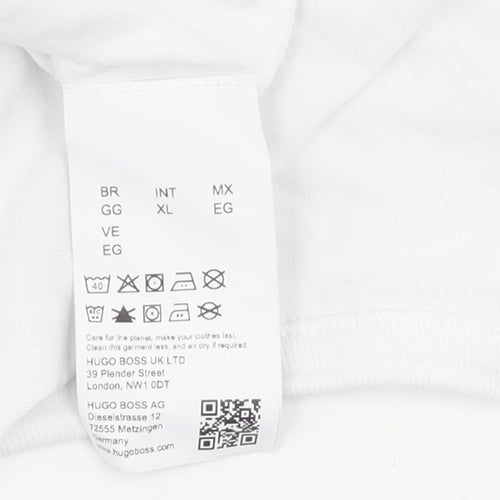 HUGO BOSS Men's White XL Crew Neck T-Shirt