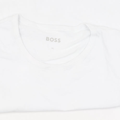 HUGO BOSS Men's White XL Crew Neck T-Shirt