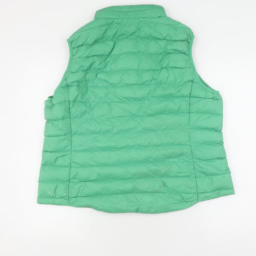 Marks and Spencer Women's Green Size 20 Puffer Waistcoat