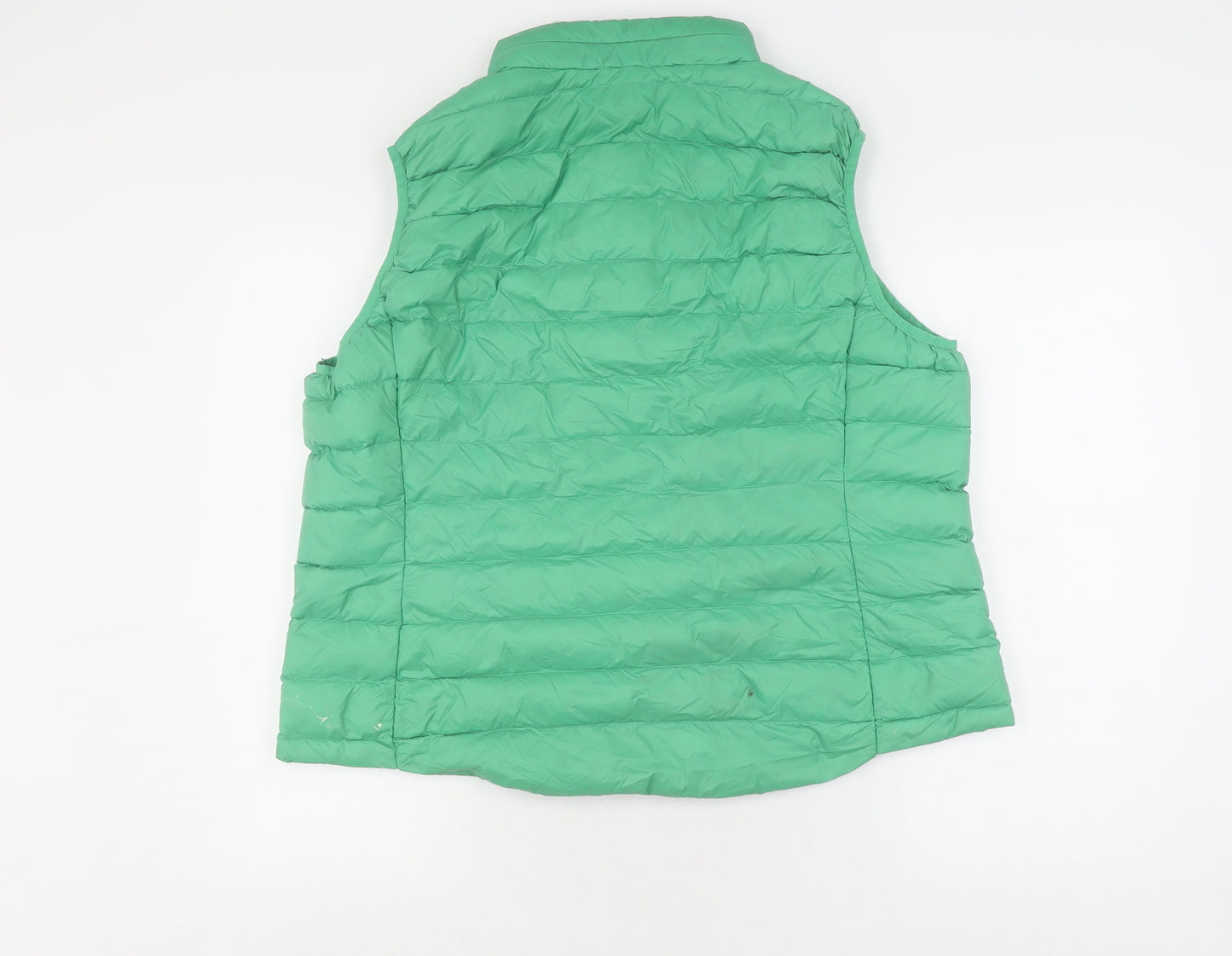 Marks and Spencer Women's Green Size 20 Puffer Waistcoat