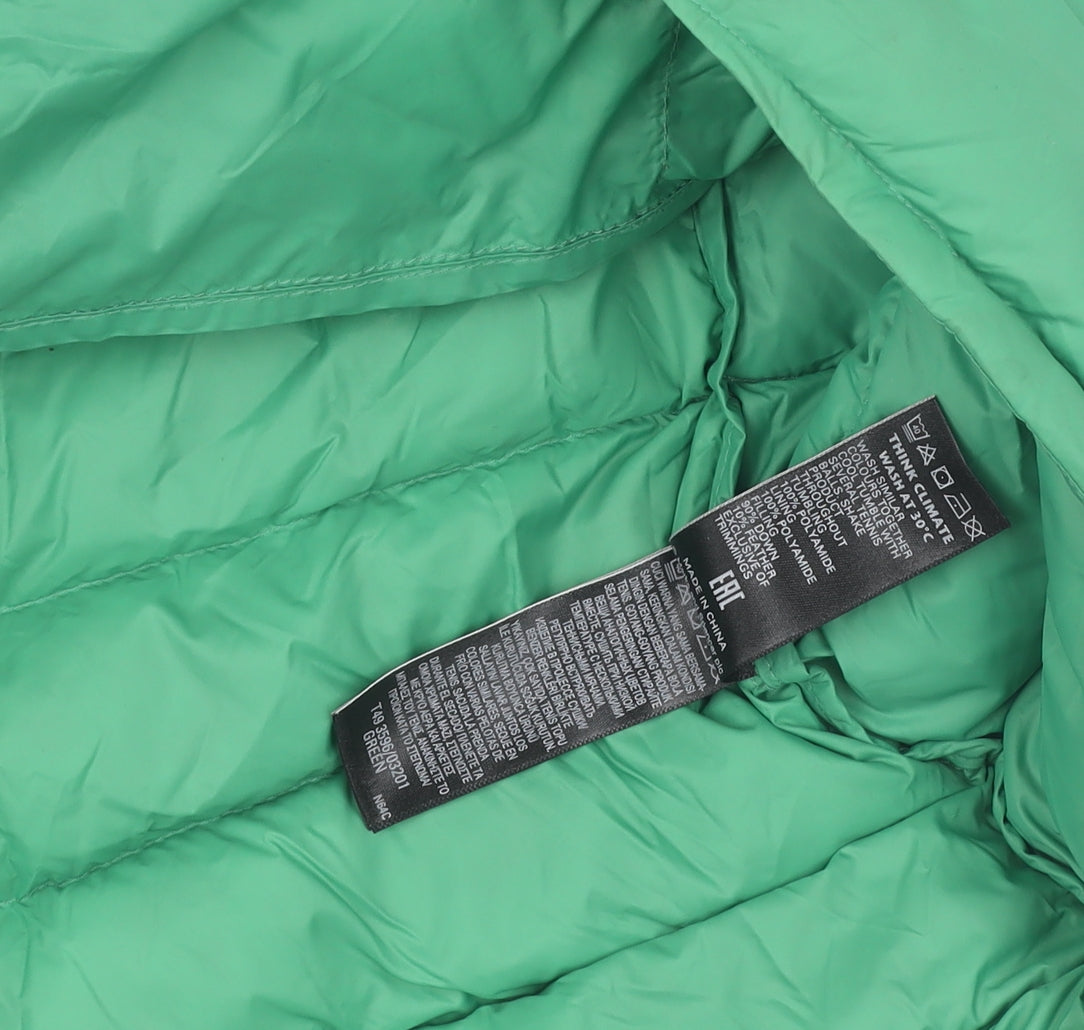 Marks and Spencer Women's Green Size 20 Puffer Waistcoat