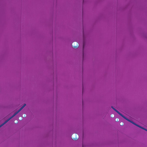 EWM Women's Purple Jacket Size 16, Mid-Length, Stylish