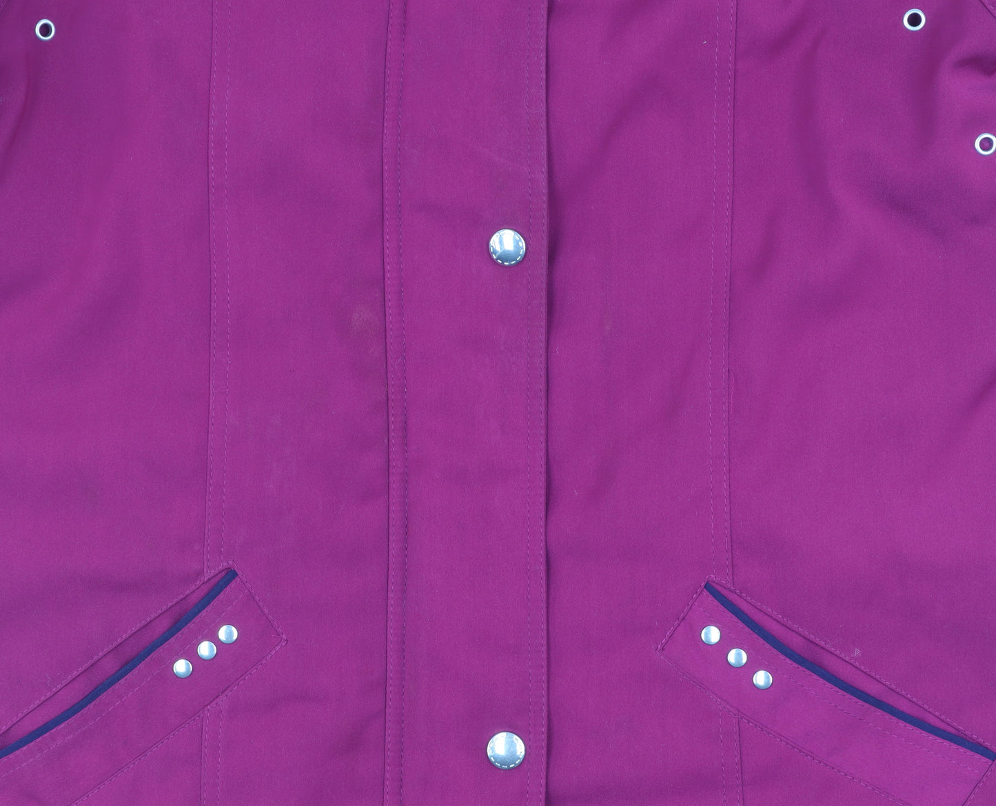 EWM Women's Purple Jacket Size 16, Mid-Length, Stylish