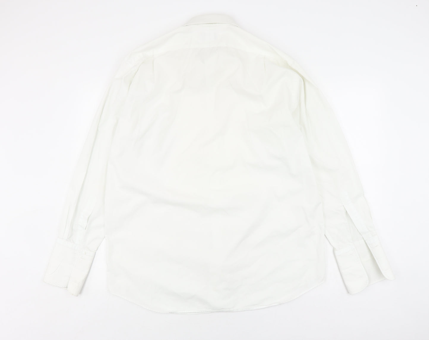 Jonelle Men's White Button-Up Casual Shirt, Size 15.5