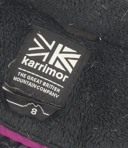 Karrimor Women's Black Puffer Jacket Size 8 Hooded