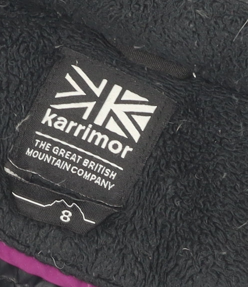 Karrimor Women's Black Puffer Jacket Size 8 Hooded
