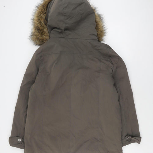 Red Herring Women's Brown Parka Coat Size 16