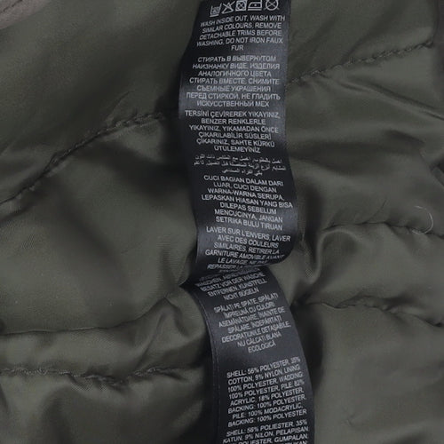 Red Herring Women's Brown Parka Coat Size 16